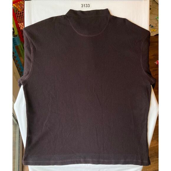 Taylor & Henry Men’s Long Sleeve V-neck 3 Buttons Sweatshirt size 2XL,Taupe Gray - Picture 8 of 8